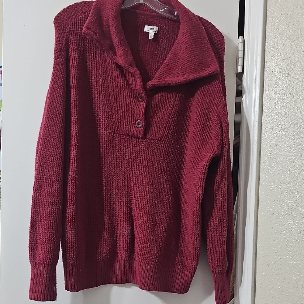 AERIE waffle knit Pullover Sweater